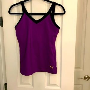 Puma built in bra tank